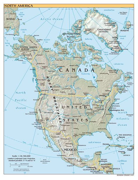 Maps of All Cities in North America .